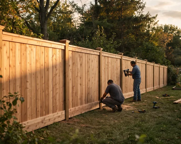 Wood Fences by Sturdy Fence & Deck